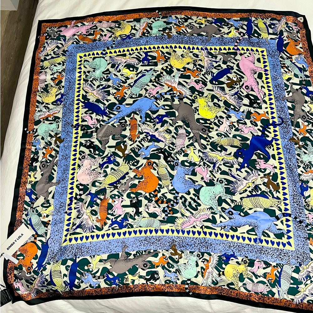🆕 Bimba y Lola Silk Scarf / NWT